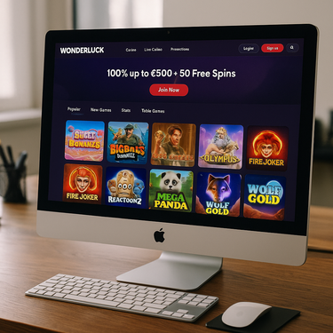 WonderLuck Casino - Desktop Design Interface - Österreich